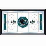 Poker NHL San Jose Sharks Framed Hockey Rink Mirror