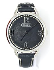 Coach Women Black Leather Strap Watch 14501640
