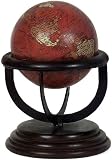 Heirloom Small Antique Globe, MAHOGANY BASE, ANTIQUE GLOBE