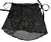 Black & Ivory Lace Print Wrap Ballet Skirt w/matching Hair Scrunchie S/M Adult/ Large child