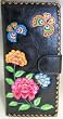 Spring Garden Wallet Flowers & Butterflies Black