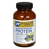 LPP Concentrated Predigested Protein, 1000 mg, Amino Acid Ta