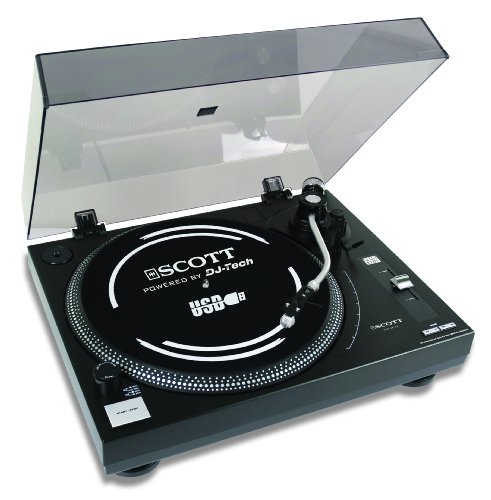 Scott DJX 60 TT Plattenspieler (Phono-Vorverstärker, USB 2.0) schwarz
