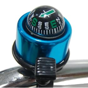 Compass Blue Bicycle Bell, Dome 1.5