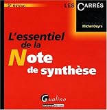 L'essentiel de la note de synth�se
