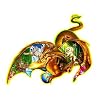 Earth Dragon Shaped Jigsaw Puzzle: 1000 Pcs