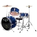 GP Percussion GP50BL 3-Piece Complete Junior Drum Set