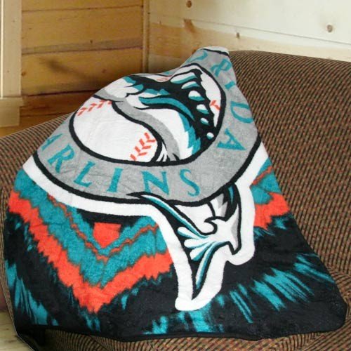 Florida Marlins Fleece Blanket Throw 50x60