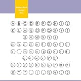 Xyron Bubble Font Design Disc for Xyron Design Runner