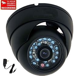 VideoSecu 600TVL Outdoor Day Night Security Camera Infrared 1/3" Sony Super HAD CCD CCTV Home Surveillance with Free Power Supply 1I6