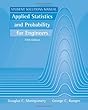 Applied Statistics and Probability for Engineers, Student Solutions Manual