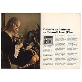 1969 Marie Cosindas Polaroid Camera Land Film Double-Page Print Ad
