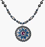 Avon Decorative Medallion Beaded Chain Necklace
