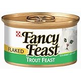 Fancy Feast Gourmet Cat Food, Flaked Trout Feast, 3-Ounce Cans (Pack of 24)
