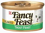 Pet Supplies : Fancy Feast Gourmet Cat Food Flaked Trout Feast, 3-Ounce Cans (Pack of 48)