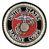 Deluxe US MARINE CORPS USMC Logo Sew On 3 Inch Patch