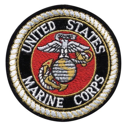 Deluxe US MARINE CORPS USMC Logo Sew On 3 Inch Patch