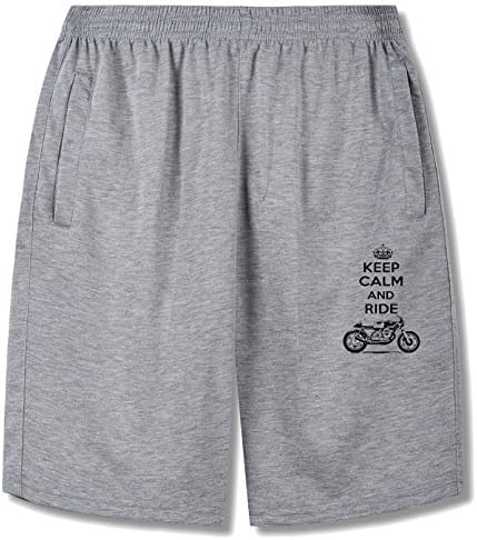 Monster Men's KEEP CALM AND RIDE-NEW AMAZING GRAPHIC slacks gray