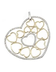 14K White Gold Diamond Heart Pendant (0.70 cttw, F Color, VS Clarity)