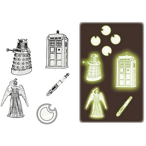 Dr Who Glow In The Dark Shapes