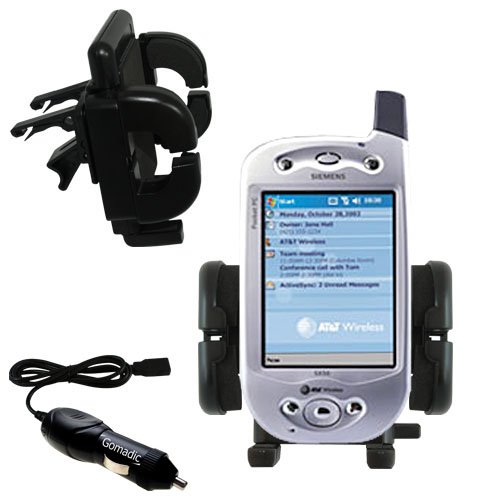 T-Mobile PPC Edition Auto Vent Holder with Car Charger - Uses Gomadic TipExchange