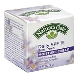 Nature's Gate Daily SPF 15 Sunscreen Moisture Cream with Amino Acid Moisture Complex, 2-Ounce Jars (Pack of 3)