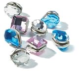 Conair HJ1RPX Quick Gems Hair Jeweler Replacement Pack with 3 Colors, Pink, Blue and Crystal