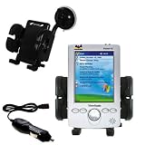 ViewSonic V35 Flexible Auto Windshield Holder with Car Charger - Uses Gomadic TipExchange