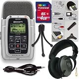 Zoom h2 Track Handheld SD Digital Recorder, With Tascam VT1 Headphones, and Zoom h2 Accessories