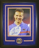 Urban Meyer Florida Gators - National Championship Trophy - Autographed Custom Framed 8x10 Photograph with 06 NAT CHAMPS Inscription