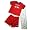 Wonder Kids - Infant And Toddler Boys 3 Piece Short Sleeve Pajamas, Red, Navy (Size 5T)