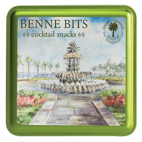 Byrd Cookie Company, Benne Bits Pineapple Fountain Charleston, 6-Ounce Tin (Pack of 3) by Byrd Cookie Company