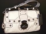 Guess - Guess PISA SIGNS Satchel w/ Studs (Milk White)