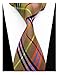 Striped Silk Woven Classic Check Man's Business Tie Necktie Korea Style Ties, Multicoloured, One Size
