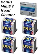 Panasonic MiniDV Tapes 20 Pack With Panasonic Digital Video Cassette Head Cleaning Tape