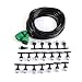 Drip Watering Kit Automatic Cooling System Hose Sprinkler Nozzle Garden Backyard Patio Micro Irrigation Set (10M)