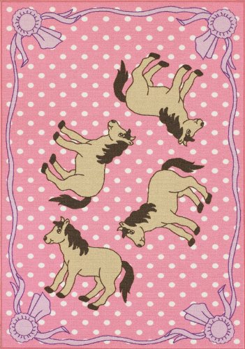 Dalyn Fun Time FT-40 Pink 4' 10 X 6' 11' Area Rug