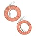 USB Cables, Eversame 2-Pack (3ft, 6ft) Premium Nylon Braided USB 2.0 A Male to Micro B Sync and Charge Orange Cables For Android, Samsung Galaxy S6 Edge Plus/Note 5, HTC, LG and More[1x 3ft, 1x 6ft]