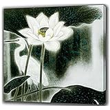 IMAGE OF Bird and Flower with Waterfall Canvas Oil Brush Art