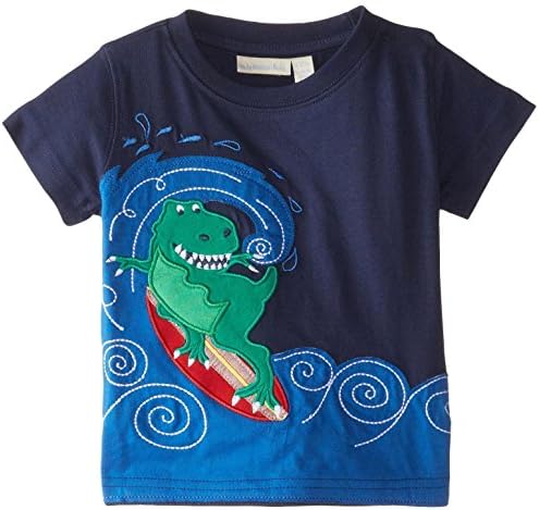 Jojo Maman Bebe Baby Boys' Surfing Dino T Shirt, Navy, 12 18 Months