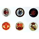 Ac Milan Chelsea Inter Milan Manchester United Barcelona Realmadrid Home Button Sticker for Iphone 4g/4s Ipad2 Ipod Ib043c + Free Screen Protector