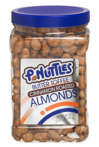 P-nuttles Cinnamon Almonds Value, 42-Ounce Jars (Pack of 2) by P-nuttles