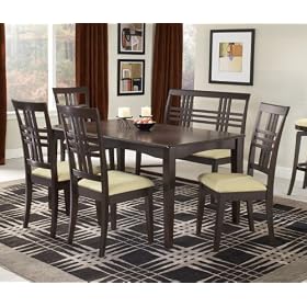Tiburon 6-Piece Dining Room Furniture Set with Bench - Hillsdale Furniture - 4917DTBCB by Hillsdale Furniture