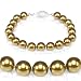 Genuine Swarovski Crystal Pearl Bracelet - Gold (8mm)