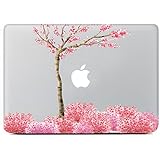 iCasso Pink Flowers Removable Vinyl Decal Sticker Skin for Apple Macbook Pro 13 inch A1278