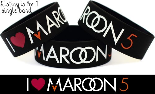 black Friday I Love Maroon 5 Bracelet One Inch Silicone WristbandB009E5T70Q