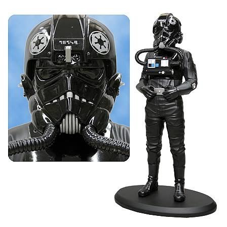 Star Wars TIE Fighter Pilot Cold-Cast Statue (Attakus Action Figure - )