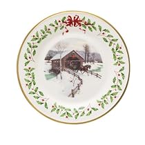 Lenox 2007 Annual Holiday Collector Plate, Covered Bridge (17th Edition)