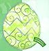 Northlight Lighted Green Easter Egg Window Silhouette Decoration, 12