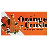 Orange Crush Metal Sign